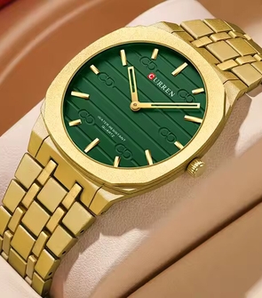 CURREN 8444 NEW gold green